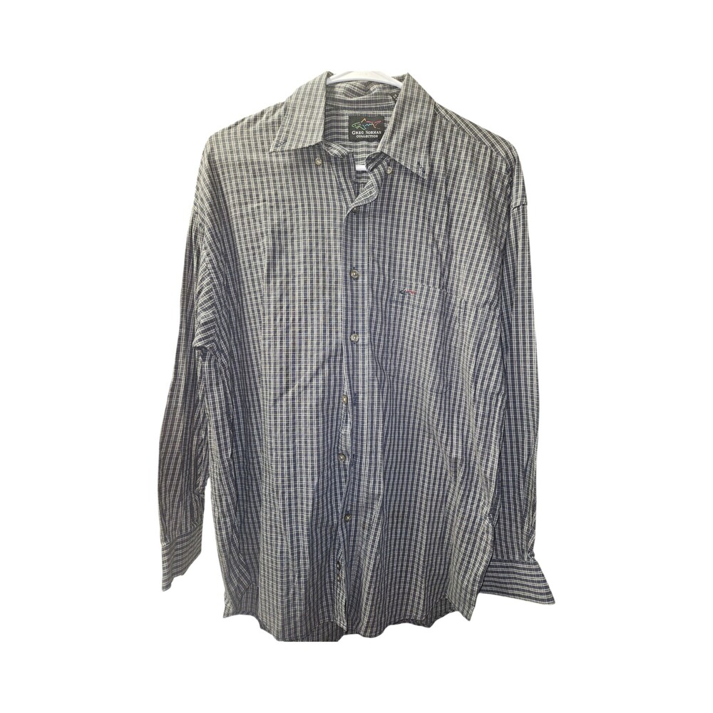 Greg Norman Collection Men's Plaid Long Sleeve Shirt